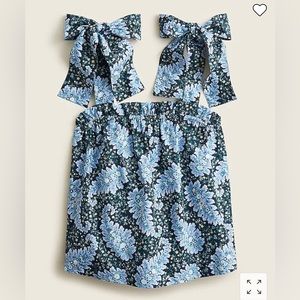 J. Crew Blue and Black Paisley Top